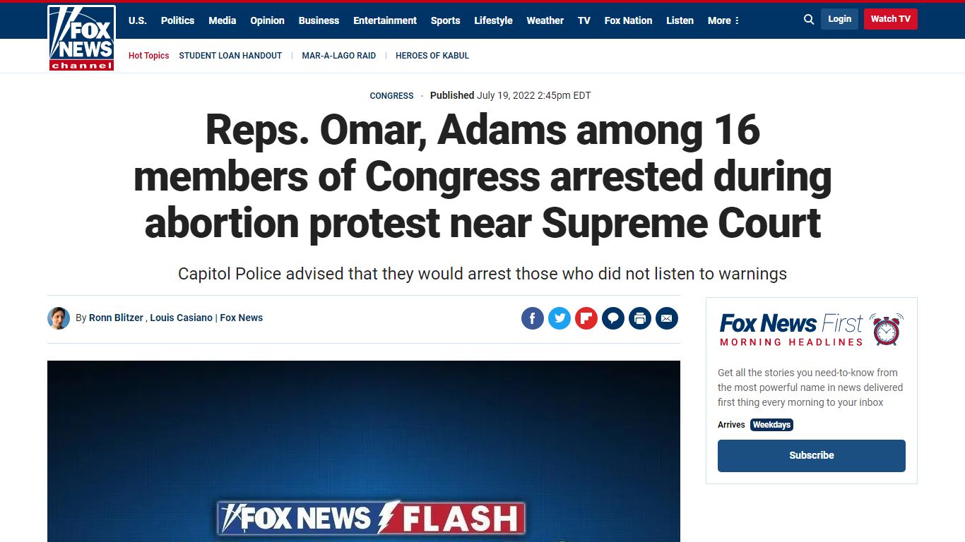 Reps. Omar, Adams among 16 members of Congress arrested during abortion ...